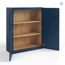 Navy Blue Shaker 36″ H Double Door Wall Cabinet