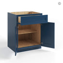Navy Blue Shaker Base Cabinet with Double Doors & Single Drawer