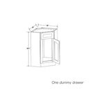 Shaker Espresso Corner Sink Base Cabinet